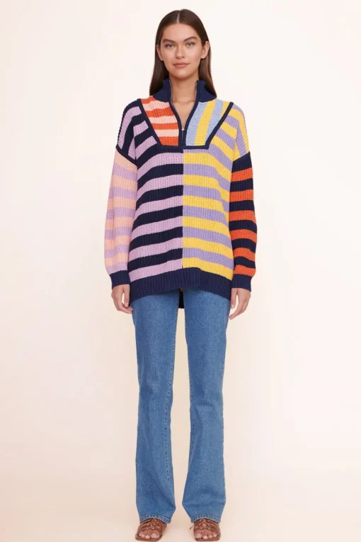 CLOTHING STAUD - HAMPTON SWEATER ACID RAINBOW
