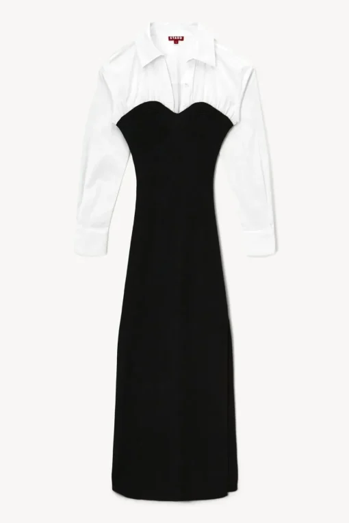 CLOTHING STAUD - HAZEL DRESS BLACK WHITE