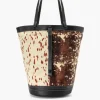 HANDBAGS STAUD - HENRI BUCKET TOTE MIXED HAIRCALF