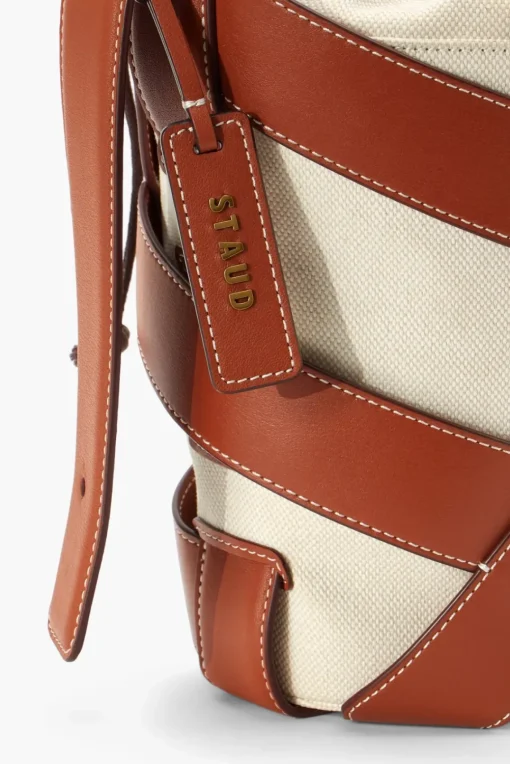 HANDBAGS STAUD - HIVE BUCKET BAG CREAM TAN