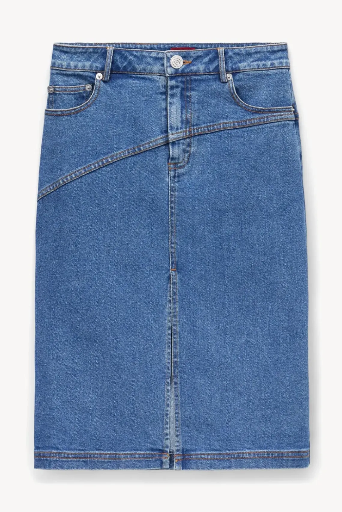 CLOTHING STAUD - HUDSON SKIRT MEDIUM WASH