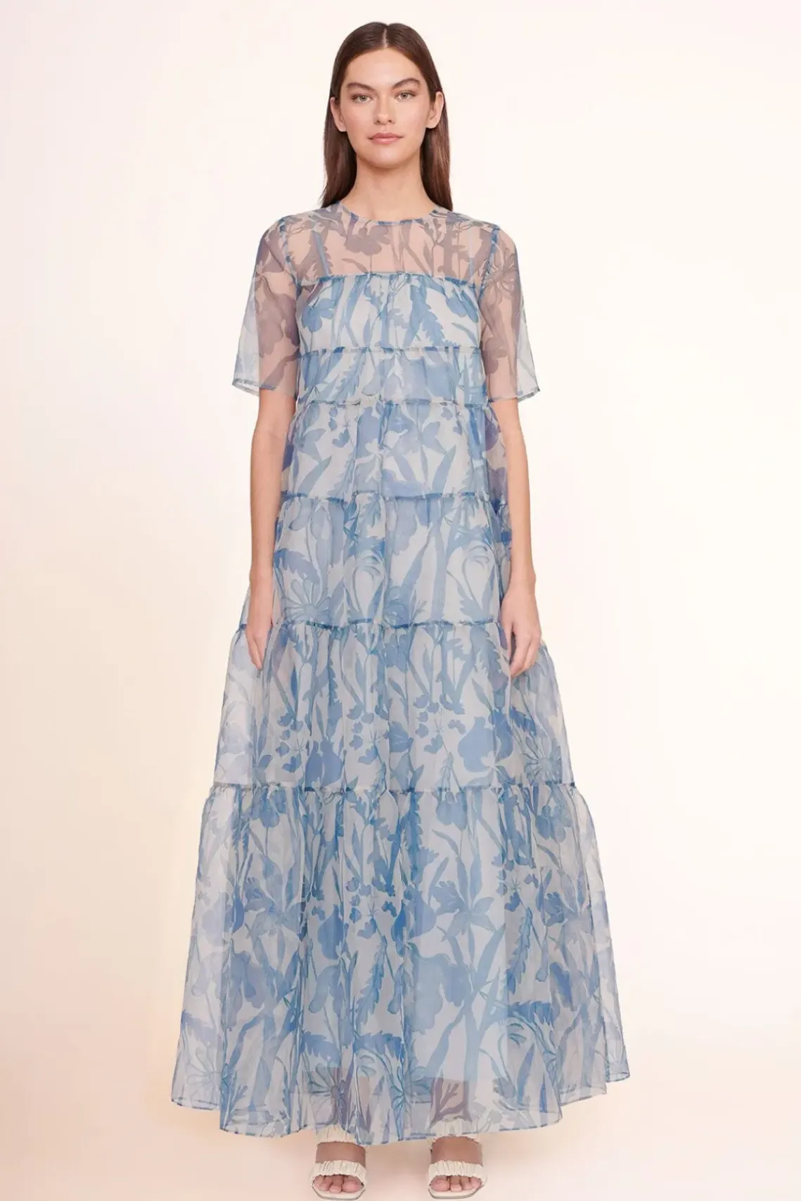 BRIDE STAUD Occasion Dresses- HYACINTH DRESS SKY WILDFLOWERS
