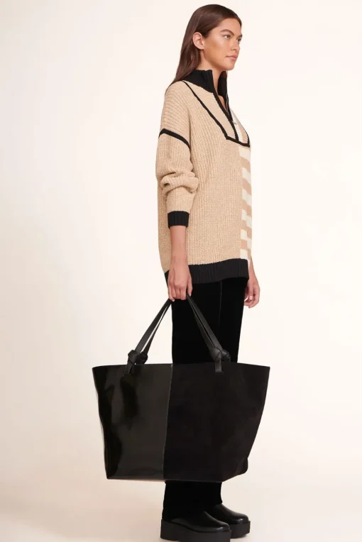 HANDBAGS STAUD - IDA WEEKEND TOTE BAG BLACK