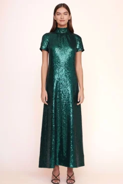 HANDBAGS STAUD - ILANA DRESS EMERALD