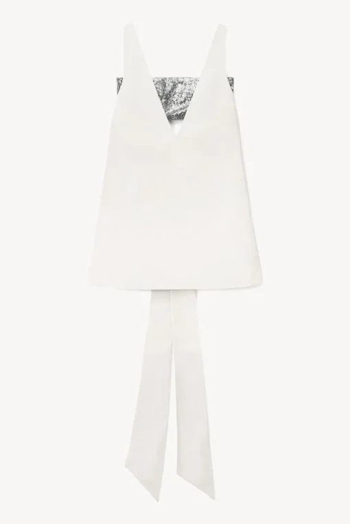 CLOTHING STAUD - IRIE DRESS IVORY SILVER SEQUINS