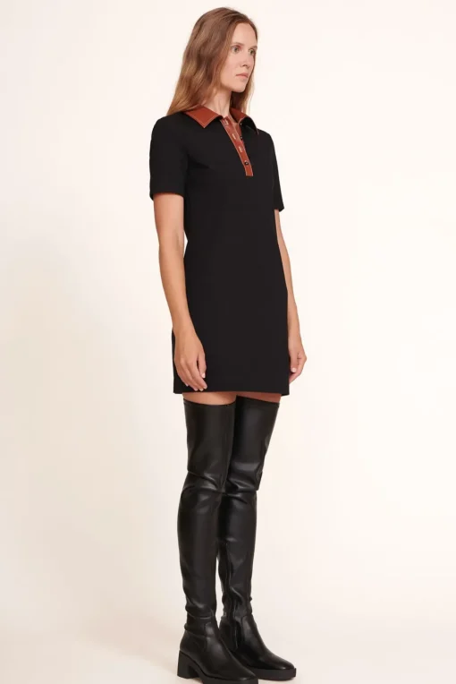 CLOTHING STAUD - JAY DRESS WHISKEY BLACK