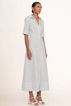 CLOTHING STAUD - JOAN MAXI DRESS MOSS STRIPE