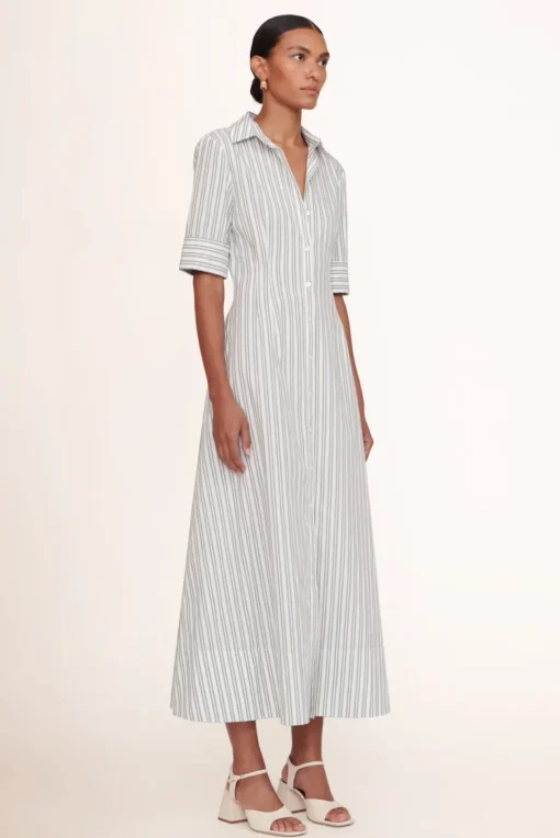 CLOTHING STAUD - JOAN MAXI DRESS MOSS STRIPE