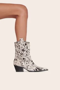 SHOES STAUD - JUNE BOOT BLACK WHITE HAIRCALF