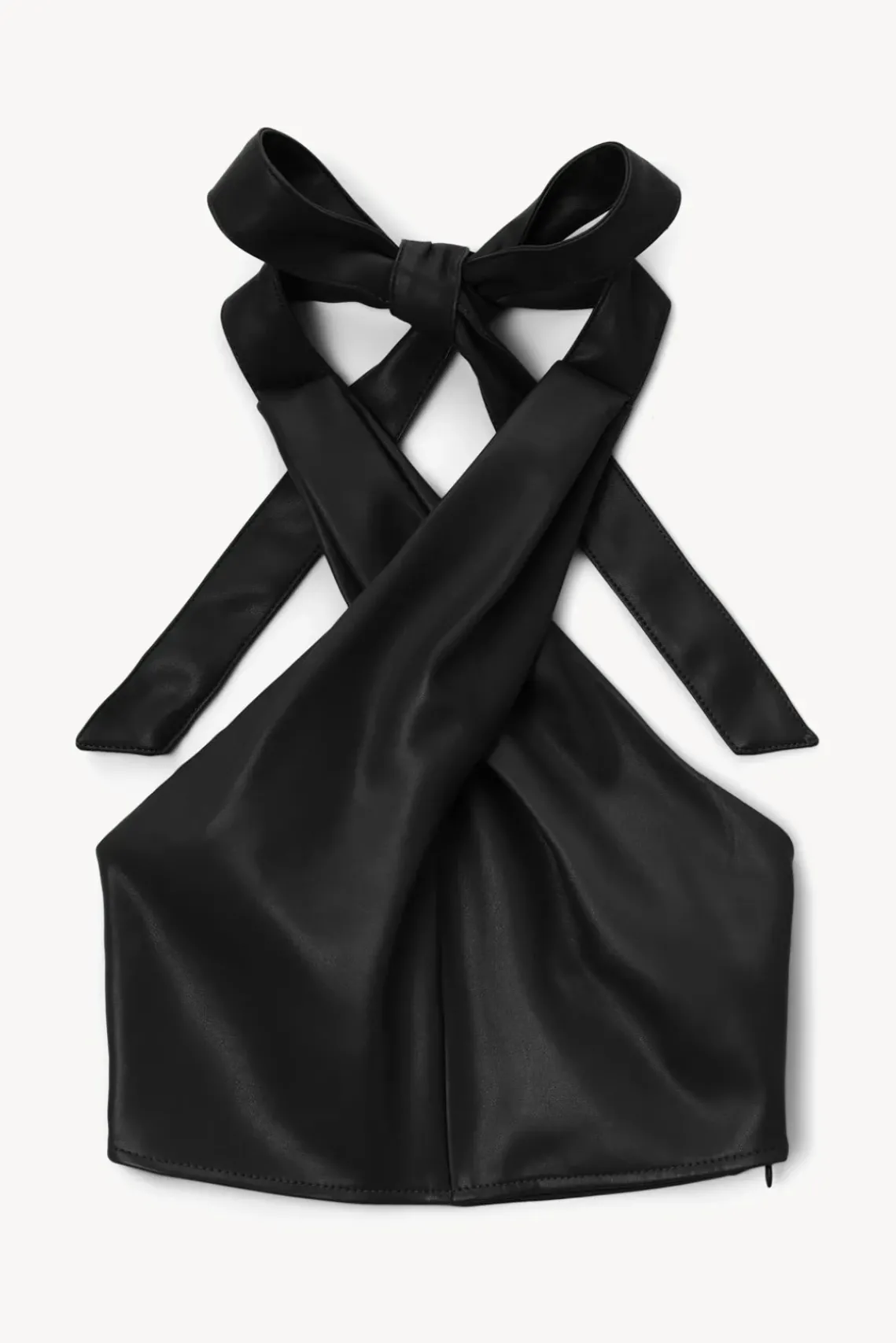 CLOTHING STAUD - KAI TOP VEGAN LEATHER BLACK