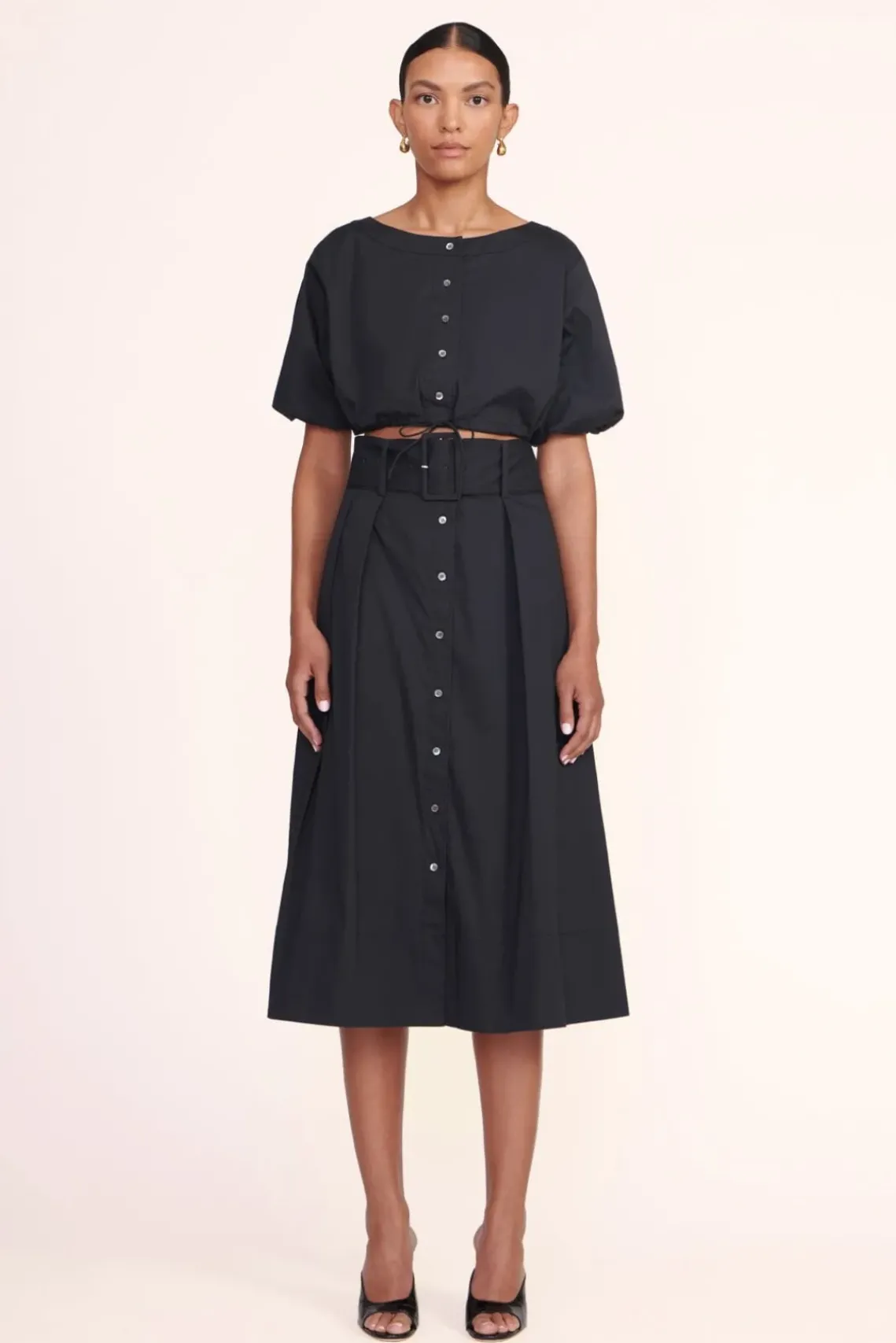 CLOTHING STAUD - KINGSLEY SKIRT BLACK