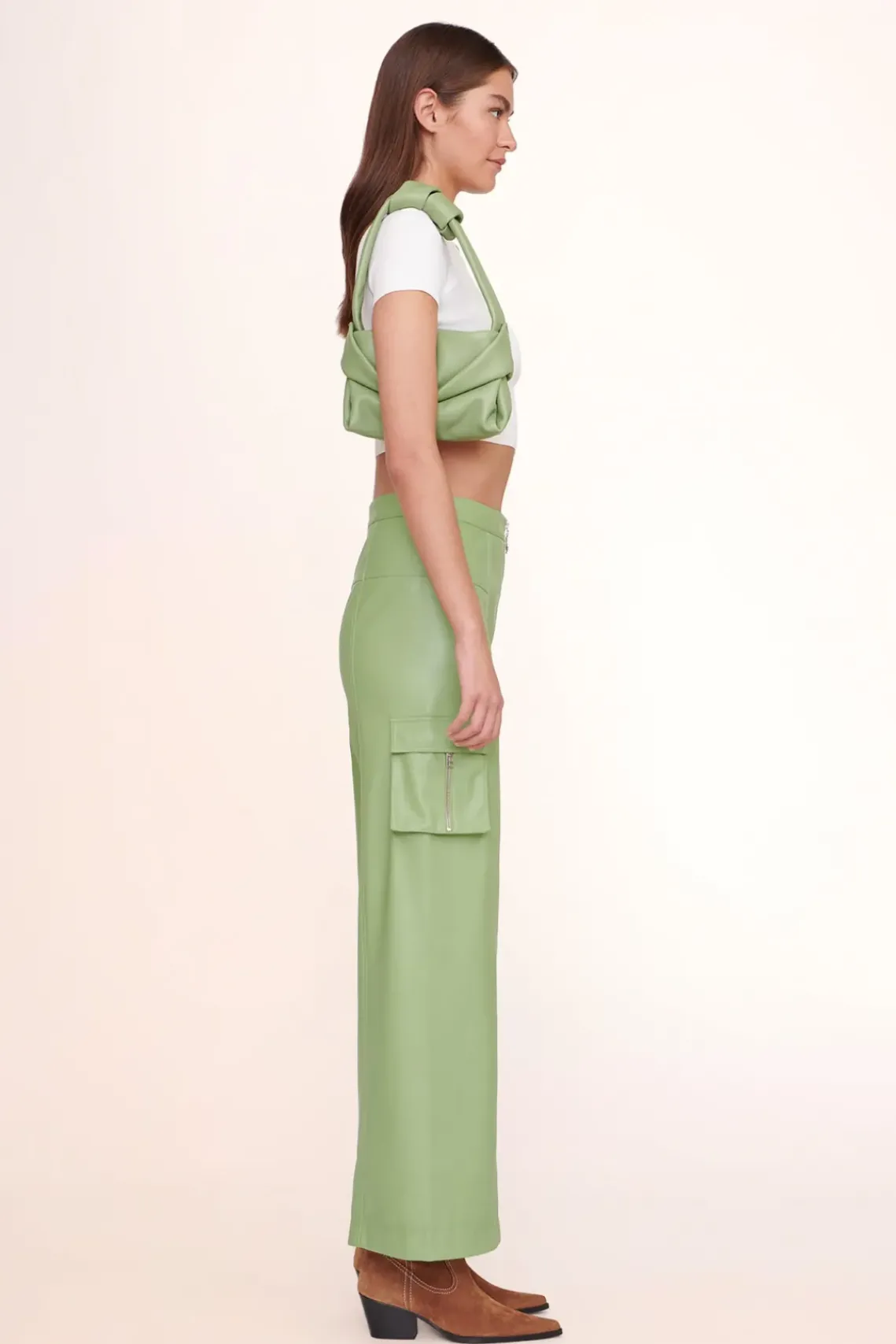 HANDBAGS STAUD - KISS BAG MOSS
