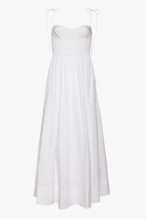CLOTHING STAUD - LANDRY DRESS WHITE