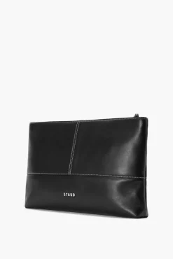 HANDBAGS STAUD - LEO CLUTCH BLACK