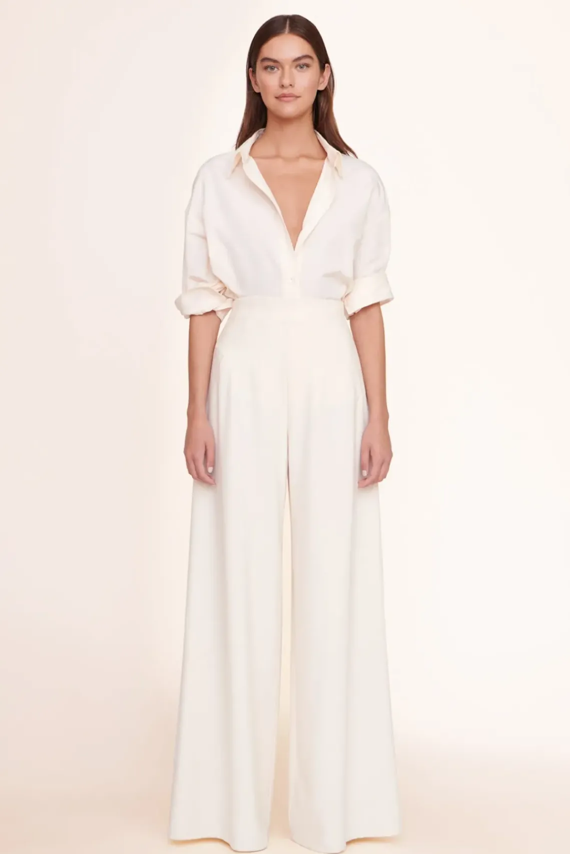CLOTHING STAUD - LEONORA TOP IVORY