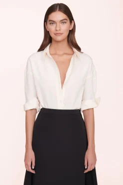 CLOTHING STAUD - LEONORA TOP IVORY