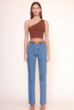 CLOTHING STAUD - LEXI TOP BARK