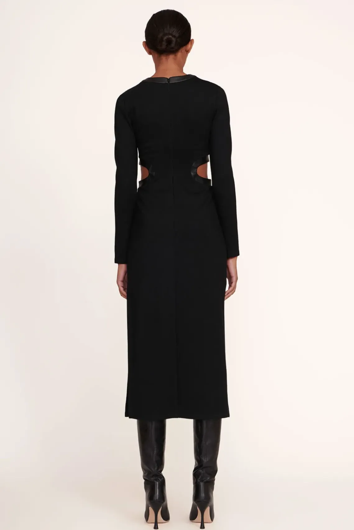 CLOTHING STAUD - LONG SLEEVE DOLCE DRESS BLACK