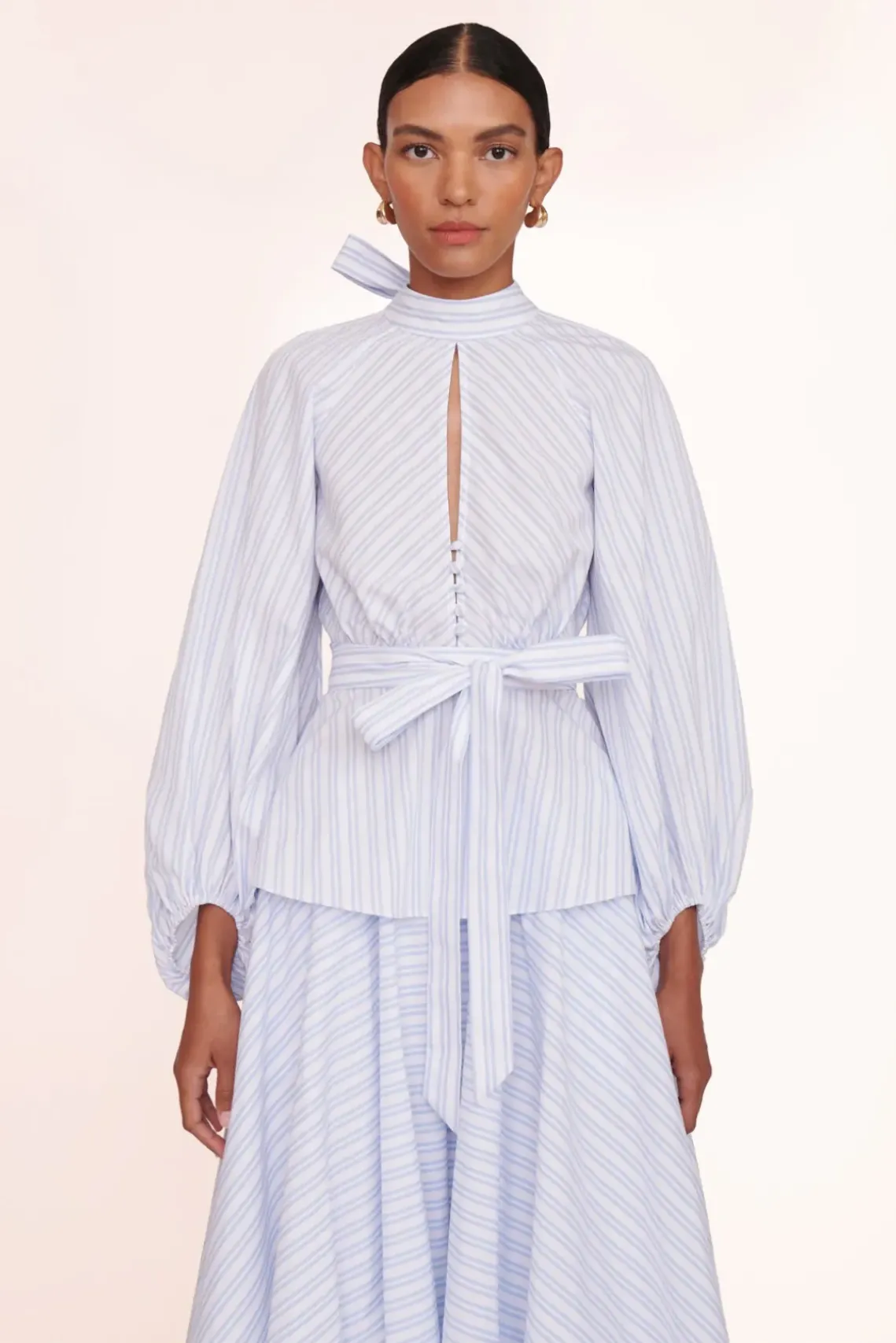 CLOTHING STAUD - MARIPOSA SKIRT MIST STRIPE