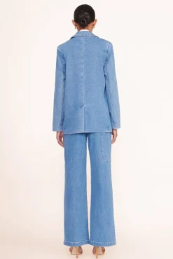 CLOTHING STAUD - MAXWELL BLAZER MEDIUM WASH