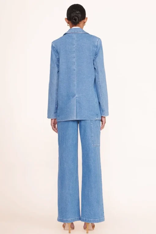 CLOTHING STAUD - MAXWELL BLAZER MEDIUM WASH