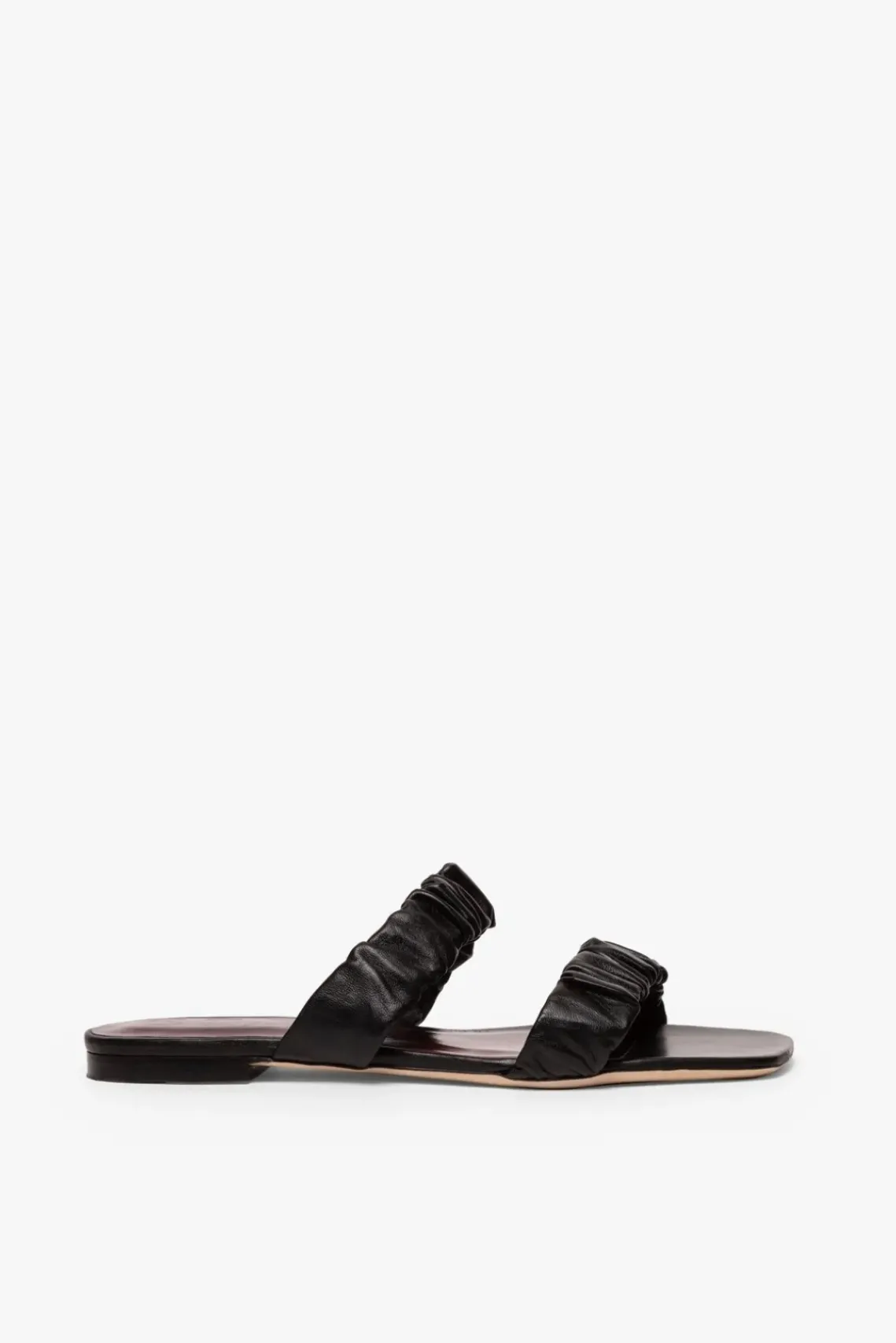 SHOES STAUD - MAYA RUCHED SANDAL BLACK