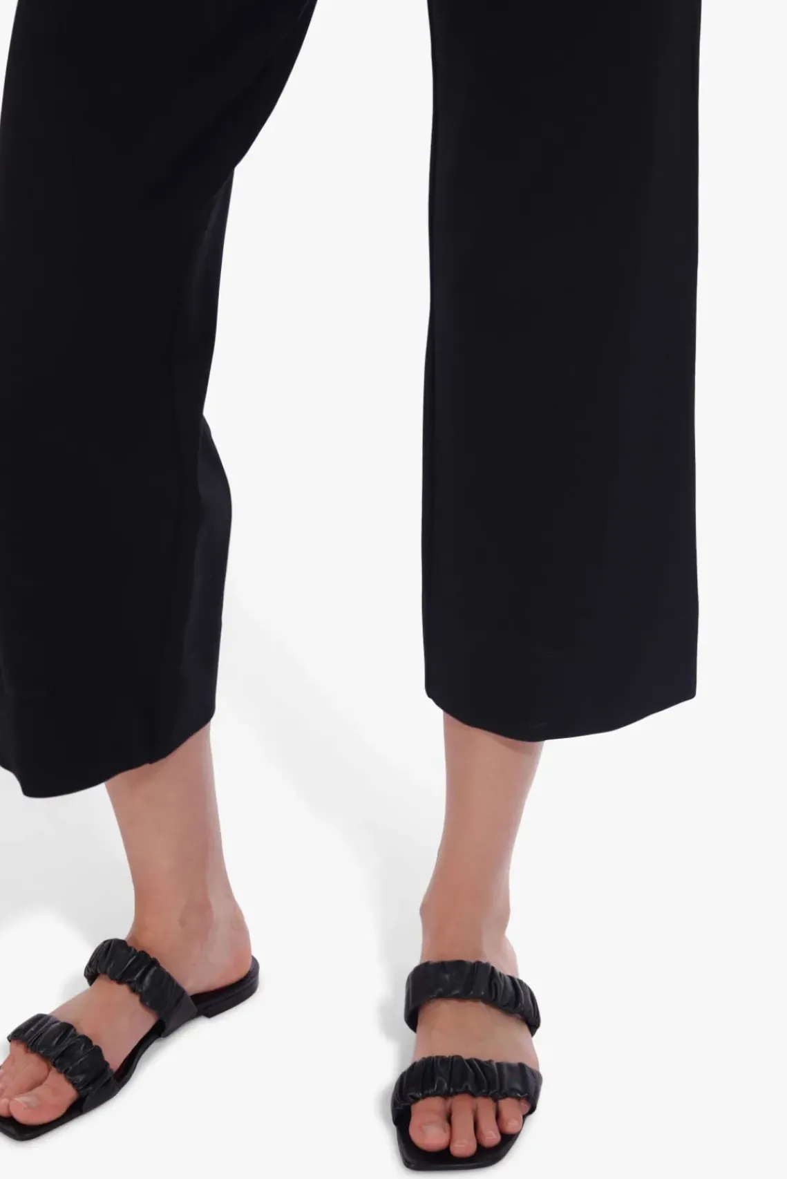 SHOES STAUD - MAYA RUCHED SANDAL BLACK
