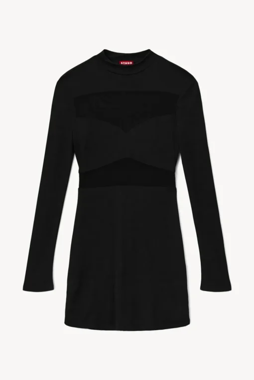 CLOTHING STAUD - MINI FALCON DRESS BLACK