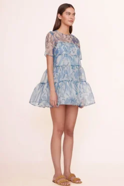 CLOTHING STAUD - MINI HYACINTH DRESS SKY WILDFLOWERS