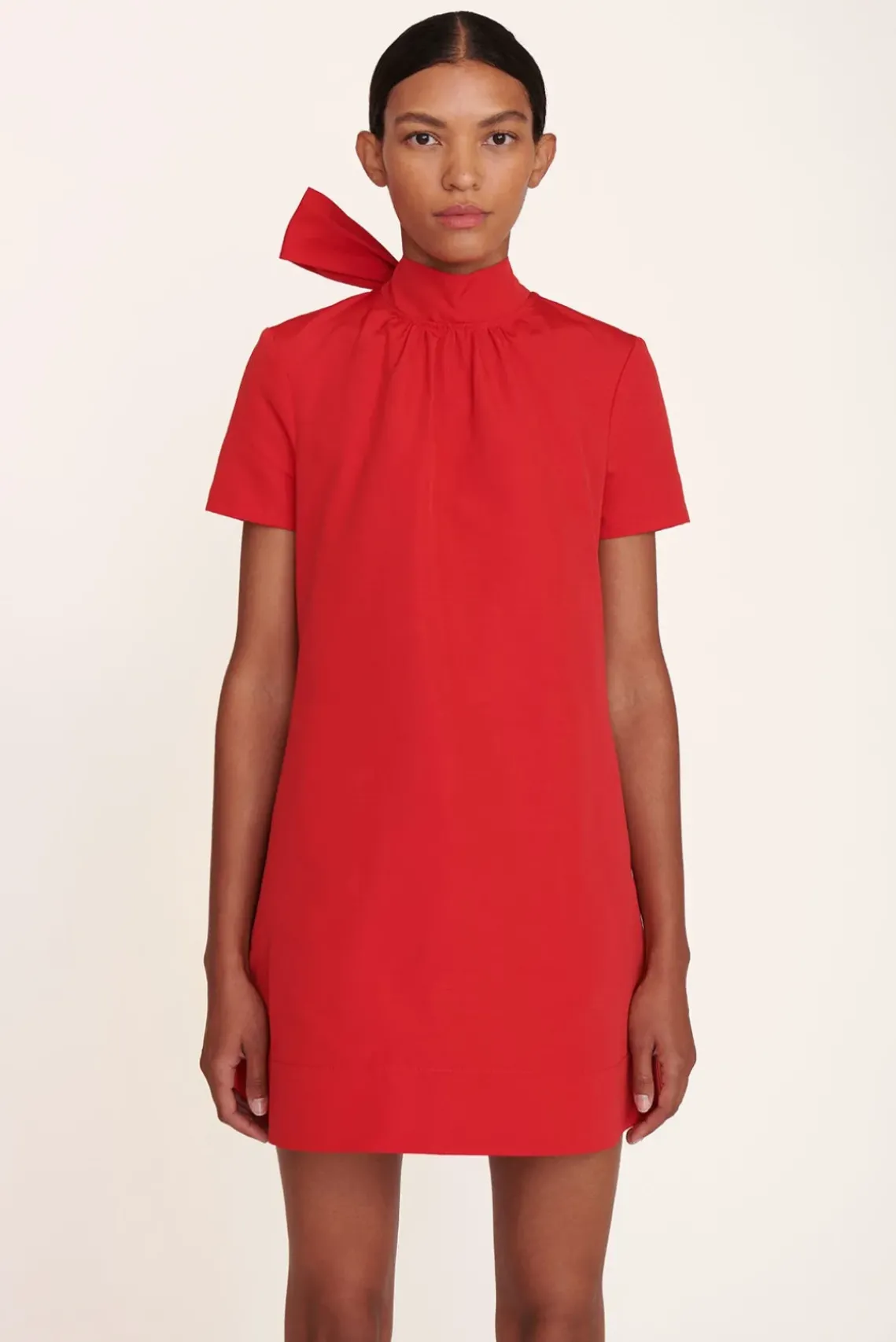 CLOTHING STAUD - MINI ILANA DRESS POINSETTIA