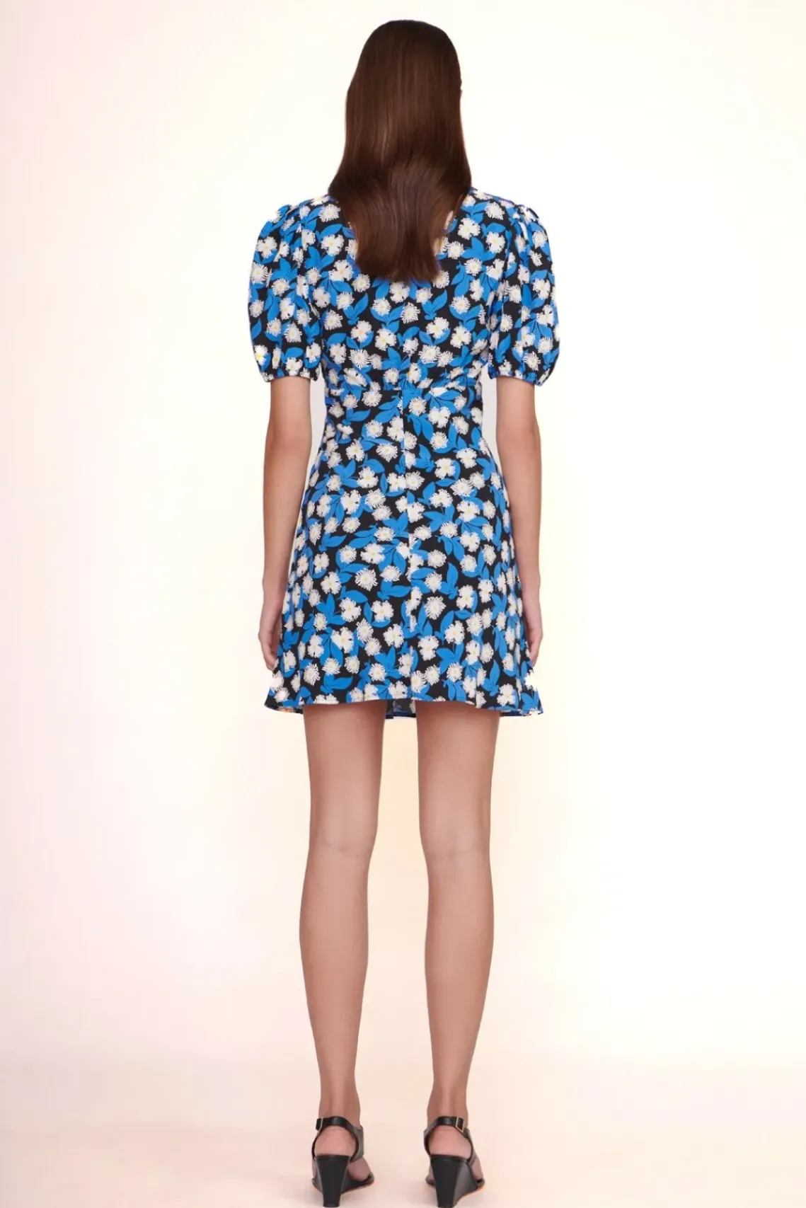 CLOTHING STAUD - MINI MILLA DRESS WHITE ACID FLORAL