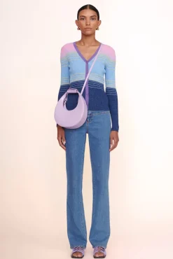 HANDBAGS STAUD - MINI MOON BAG LILAC