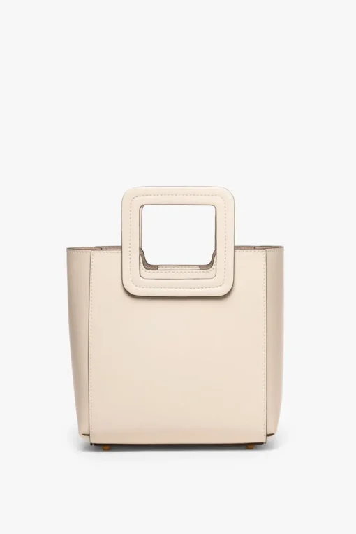 HANDBAGS STAUD - MINI SHIRLEY LEATHER BAG CREAM