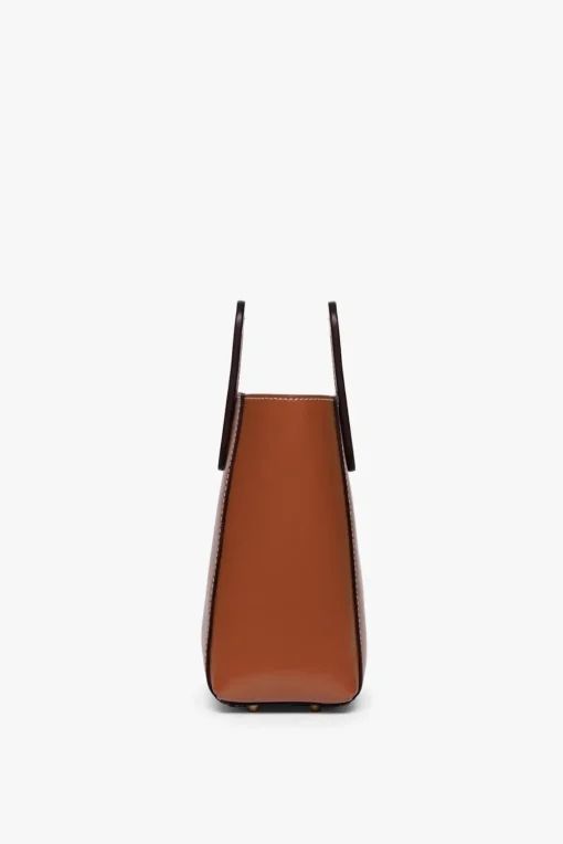 HANDBAGS STAUD - MINI SHIRLEY LEATHER BAG SADDLE