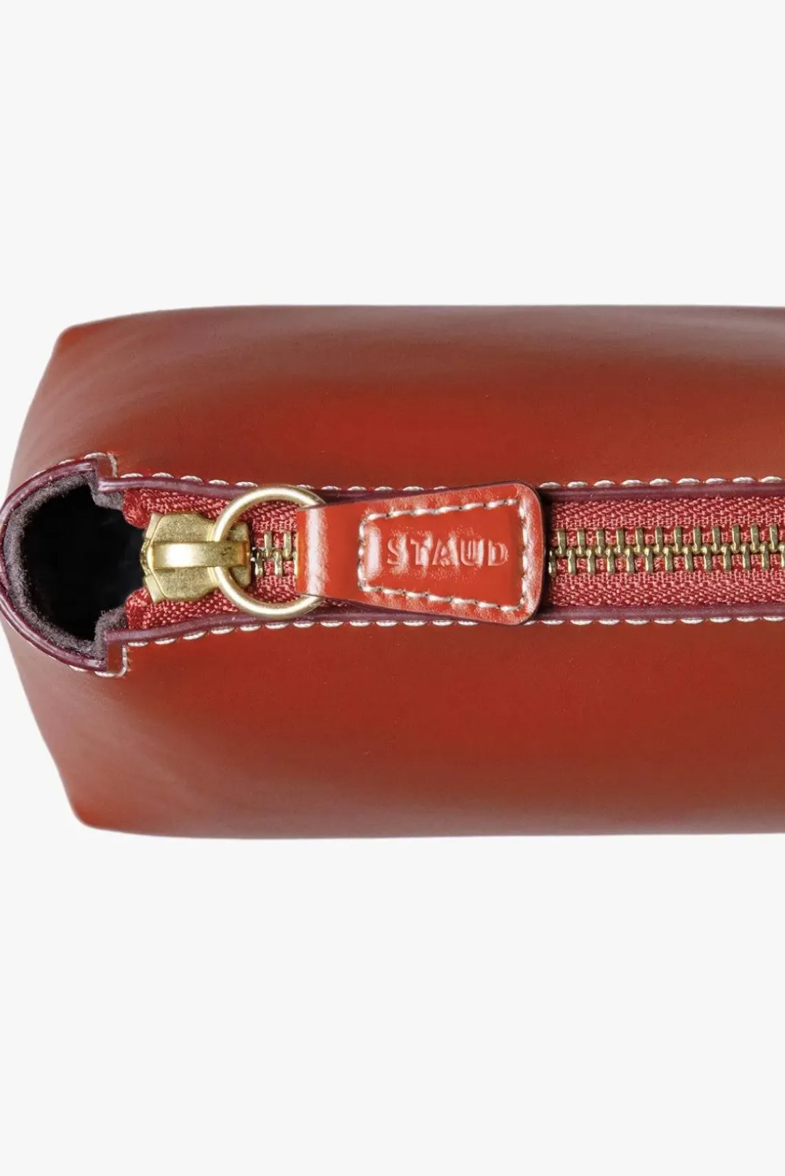 HANDBAGS STAUD - MINI SHIRLEY LEATHER BAG COGNAC