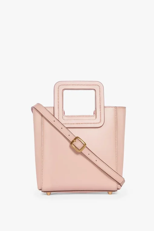 HANDBAGS STAUD - MINI SHIRLEY LEATHER BAG BLUSH