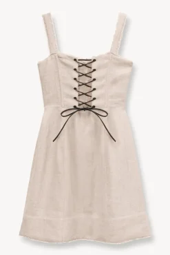 CLOTHING STAUD - MINI SUTTON DRESS NATURAL