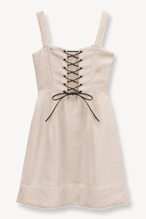 CLOTHING STAUD - MINI SUTTON DRESS NATURAL