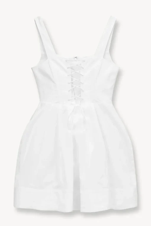CLOTHING STAUD - MINI SUTTON DRESS WHITE