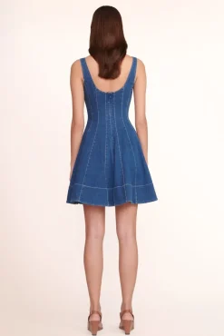 CLOTHING STAUD - MINI WELLS DRESS MEDIUM WASH