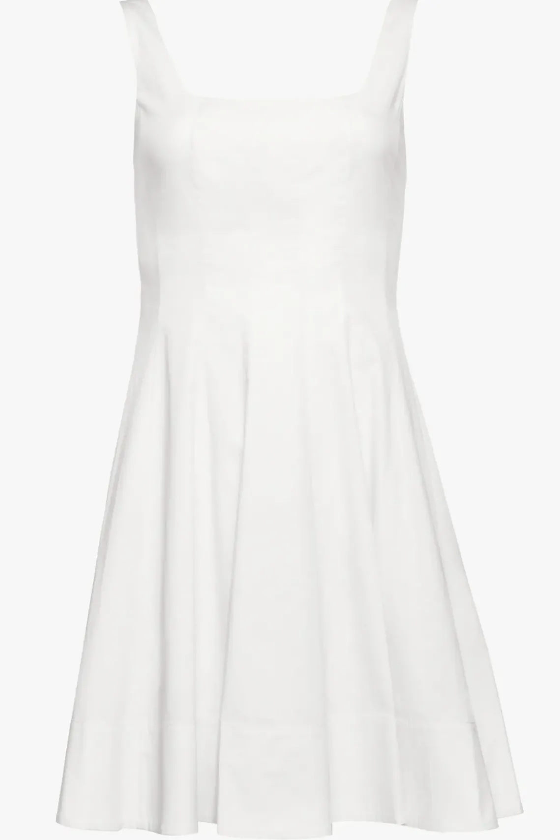 CLOTHING STAUD - MINI WELLS DRESS WHITE