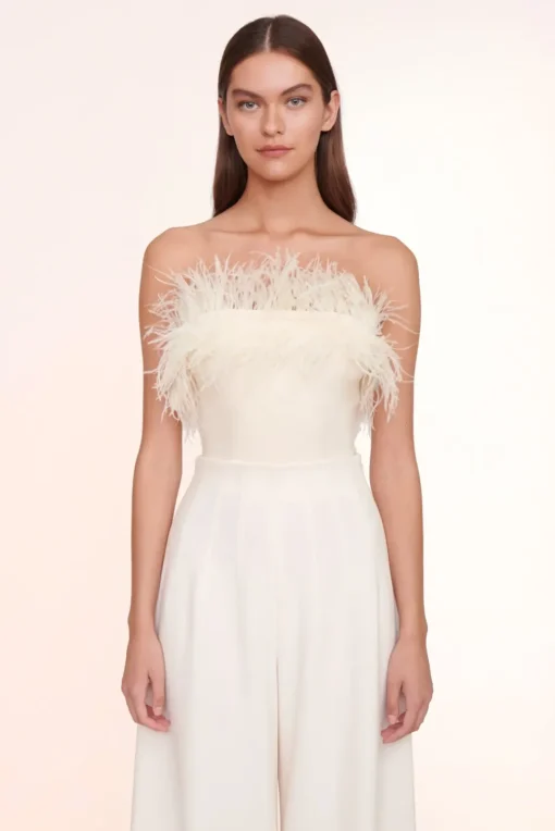CLOTHING STAUD - NELLIE TOP IVORY