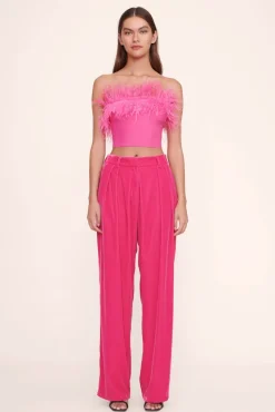 CLOTHING STAUD - NELLIE TOP SHOCKING PINK