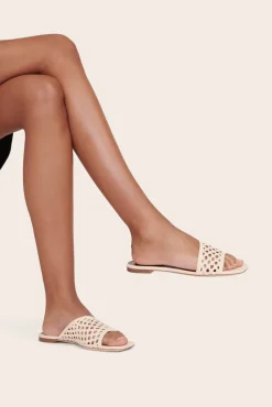SHOES STAUD - NEVIL CROCHET SANDAL CREAM
