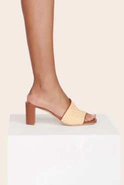 SHOES STAUD - NEVIL HEEL RAFFIA NATURAL