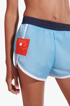 CLOTHING STAUD - NYLON RUN SHORT ALASKAN BLUE