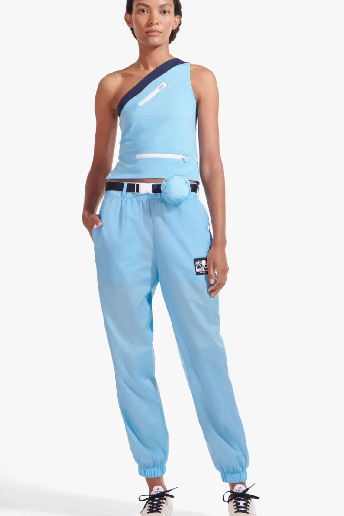 CLOTHING STAUD - NYLON TRACK PANT ALASKAN BLUE