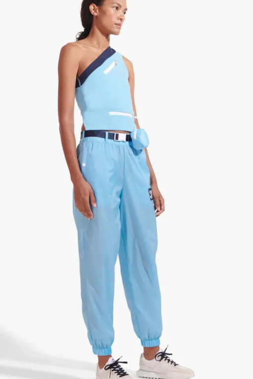 CLOTHING STAUD - NYLON TRACK PANT ALASKAN BLUE