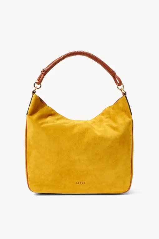 HANDBAGS STAUD - PERRY BAG OCHER TAN SUEDE