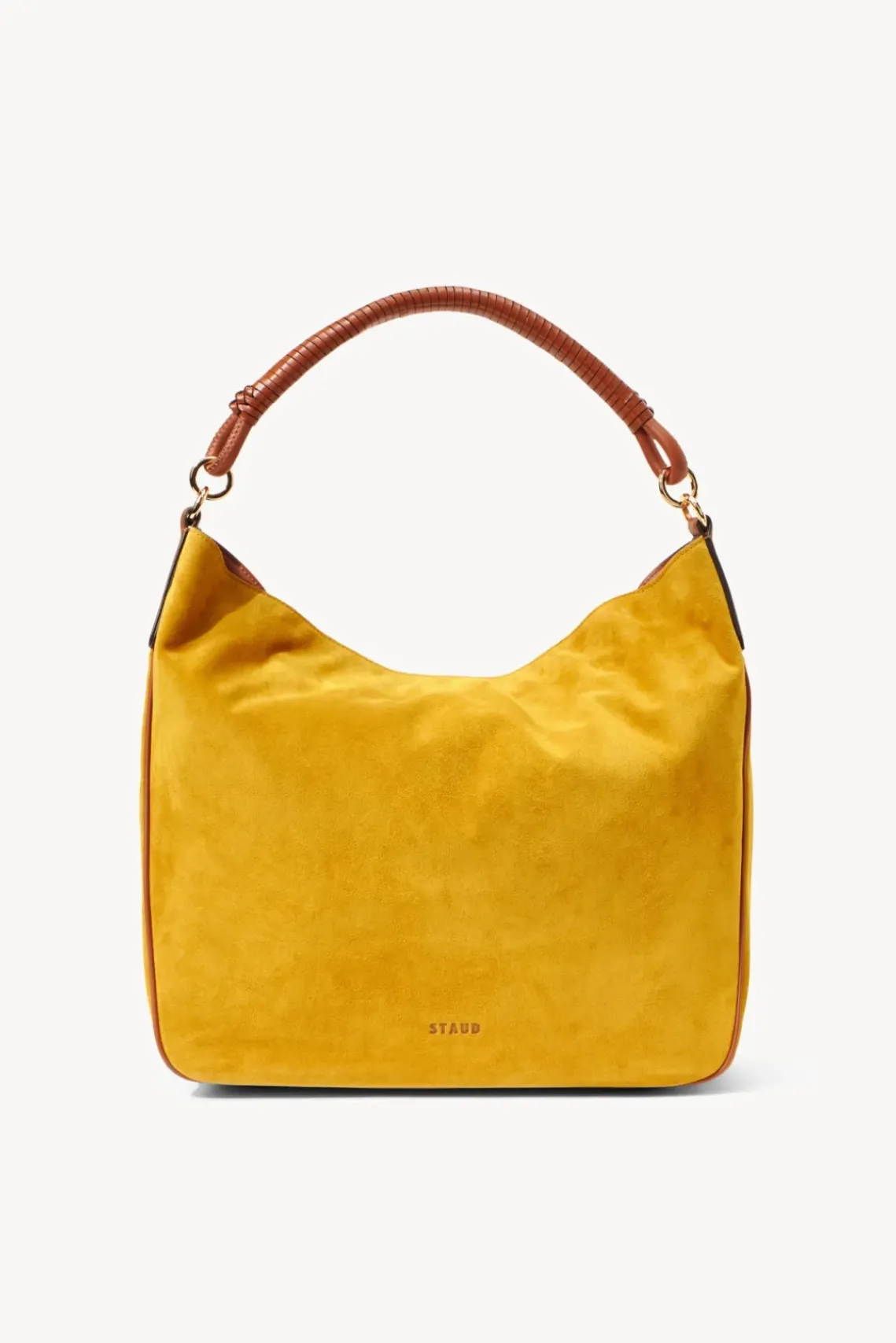 HANDBAGS STAUD - PERRY BAG OCHER TAN SUEDE